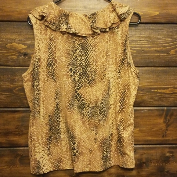 Lauren Ralph Lauren Snake Skin Print Tank Top - Picture 5 of 5